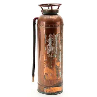 Miller C.E. Co. Standard No. 3 Antique Firehouse Fire Extinguisher Tank
