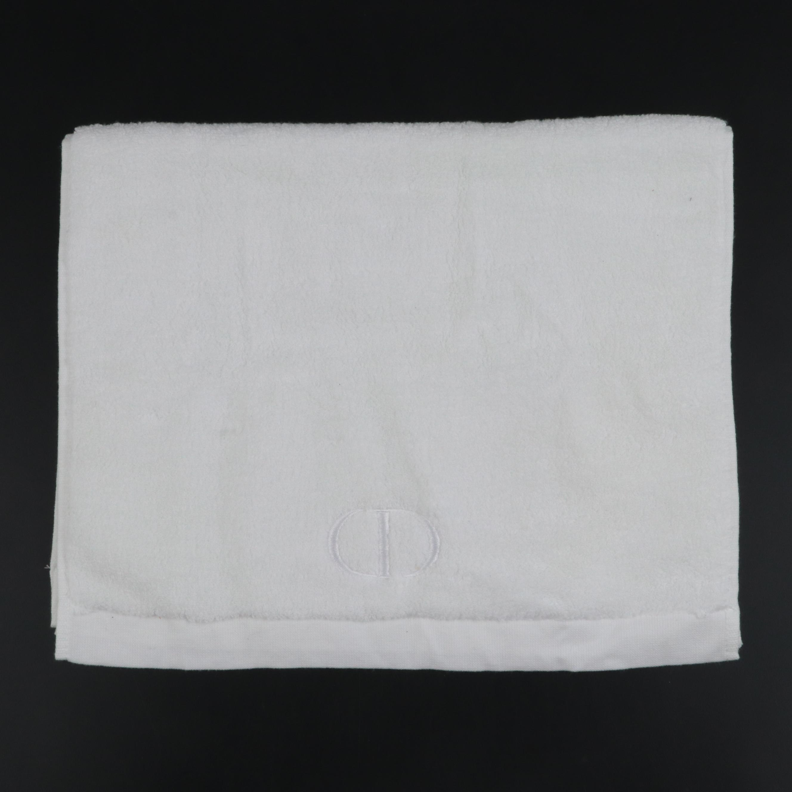Christian Dior Beauty Monogrammed Cotton Hand Towel EBTH