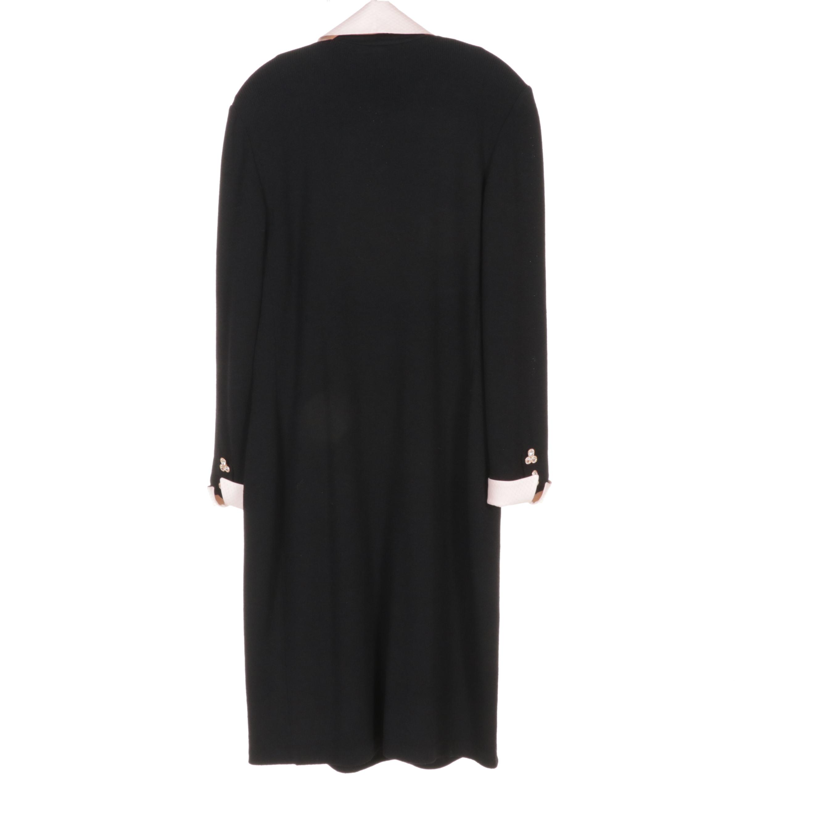 St. John Knit Sequin and Gilt Embellished Belted Dresses and Pantsuit