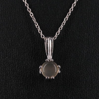Sterling Moonstone Pendant Necklace