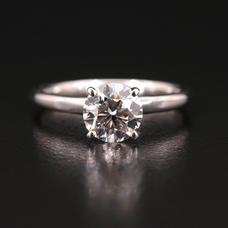 14K 1.20 CT Lab Grown Diamond Solitaire Ring