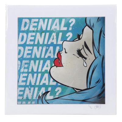 Denial Pop Art Giclée "Denial Denial Denial," 21st Century