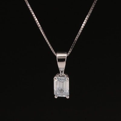 14K 0.44 CT Lab Grown Diamond Pendant Necklace