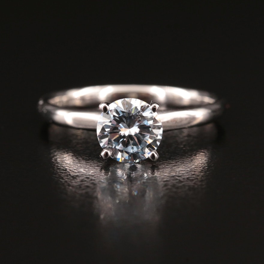 14K 0.98 CT Lab Grown Diamond Solitaire Ring