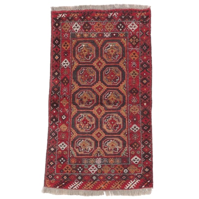 3'5 x 6'1 Hand-Knotted Persian Quchan Style Hamadan Area Rug