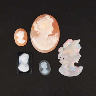 Loose Opal, Shell and Onyx