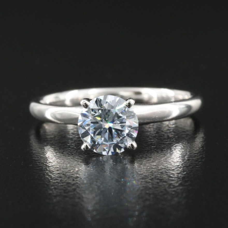 14K 1.02 CT Lab Grown Diamond Solitaire Ring