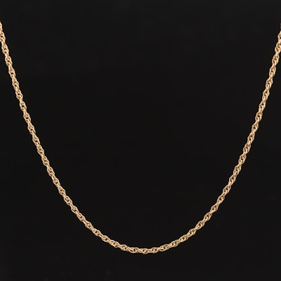 14K Singapore Chain Necklace