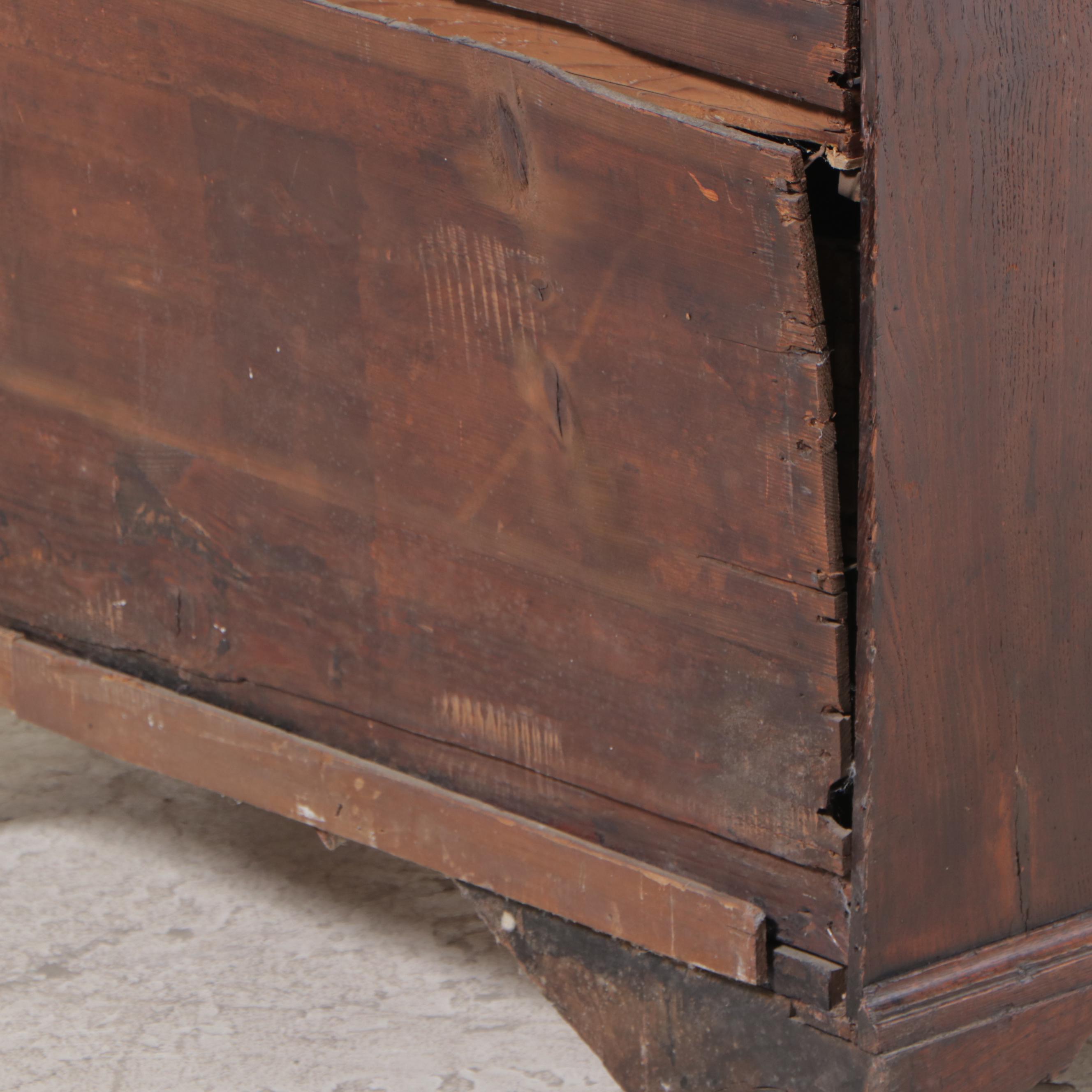 George III Oak And Mahogany-Crossbanded Bureau, Late 18th Century | EBTH