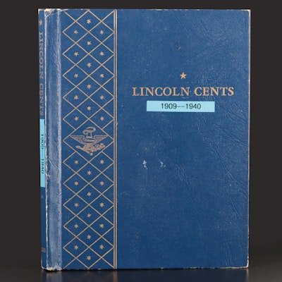 Partial Lincoln Cent Album With Over 80 Coins, 1909-1940