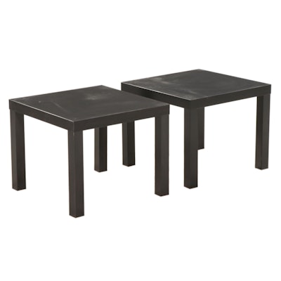 Pair of IKEA "Lack" Contemporary Side Tables