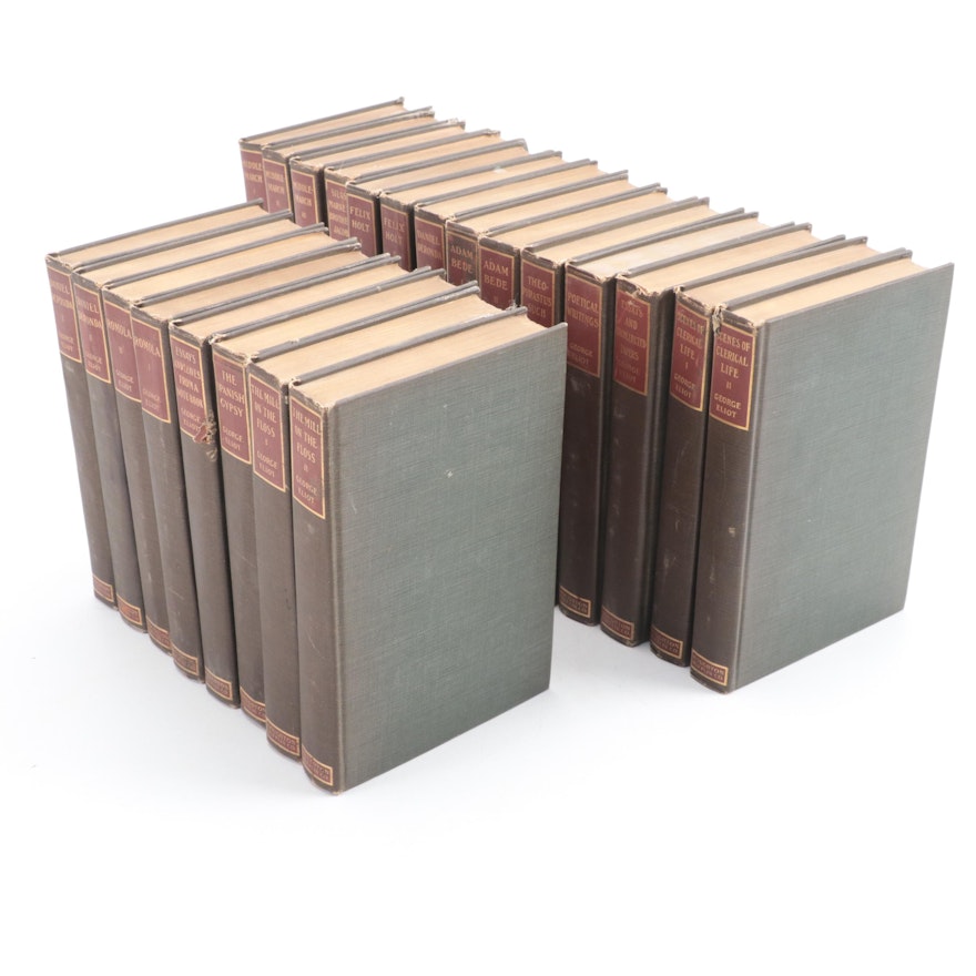 "The Writings of George Eliot" Complete Twenty-Two Volume Set, Early 20th C.