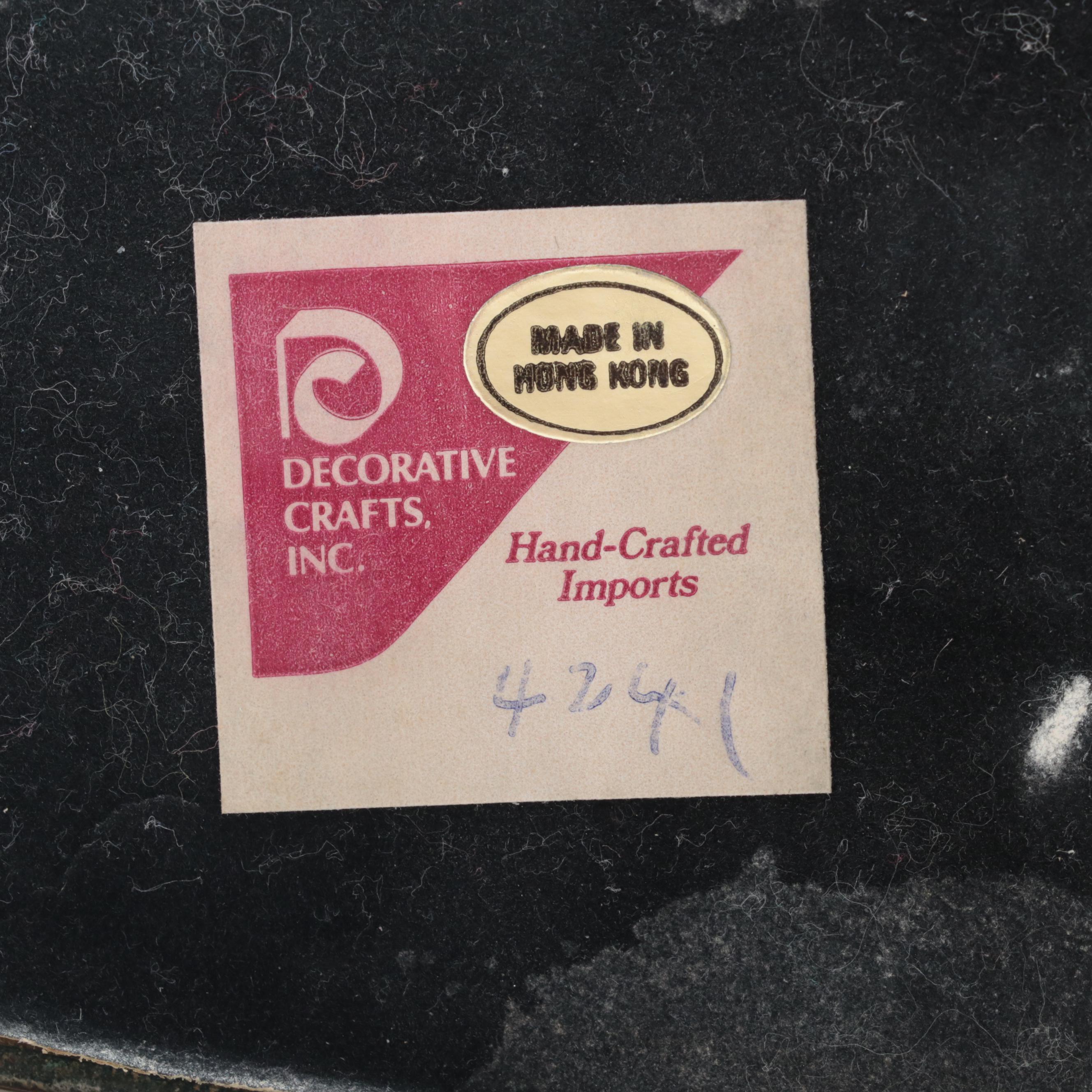 Decorative Crafts Inc Chinese Brass and Acrylic Candlesticks EBTH