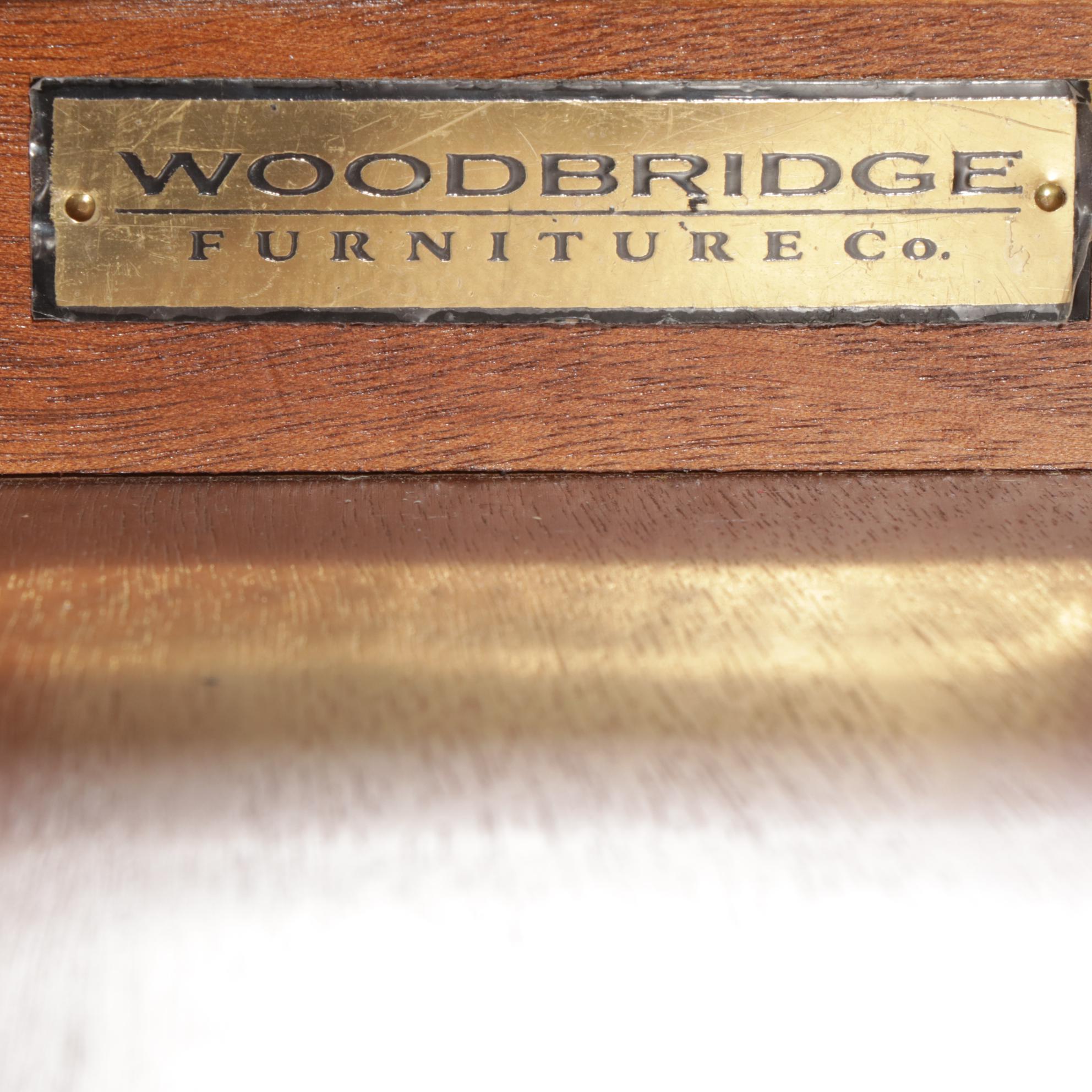 Woodbridge Furniture Regency Style CrossLeg Writing Desk, Late 20th