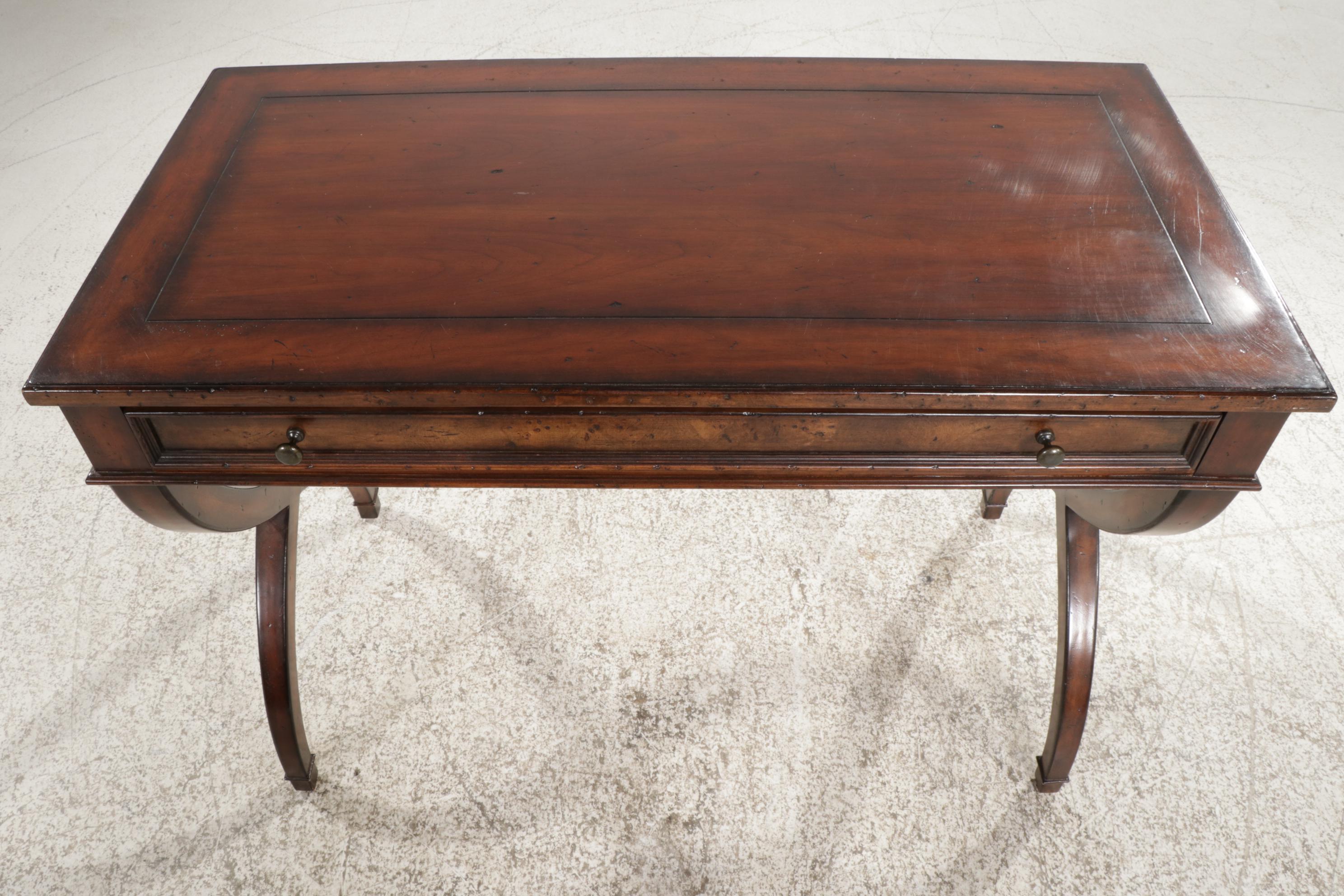 Woodbridge Furniture Regency Style CrossLeg Writing Desk, Late 20th