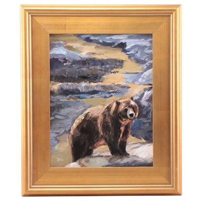 Adam Deda Oil Painting "Grizzly," 2022
