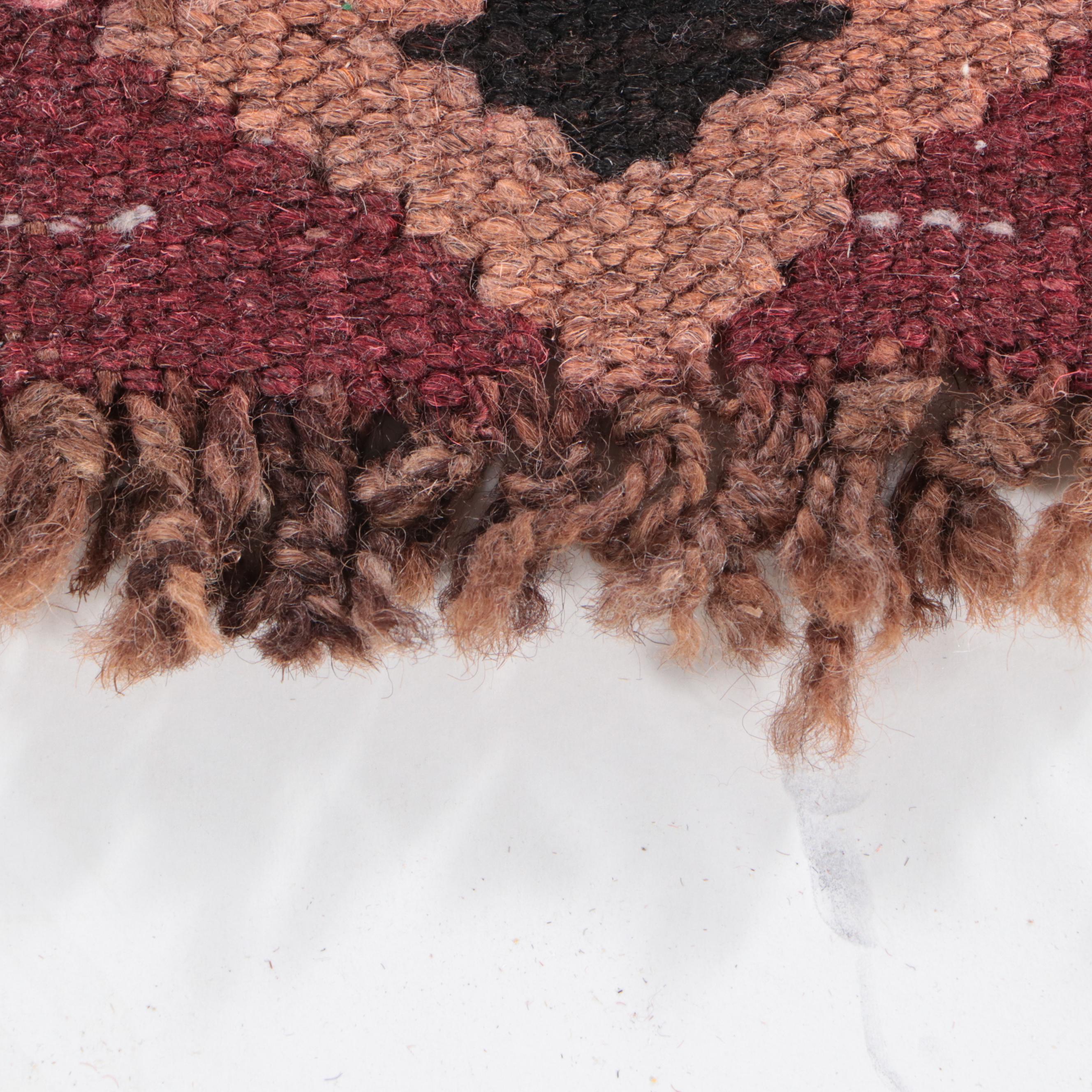 2' x 2'7 Handwoven Afghan Kilim Remnant Rug EBTH