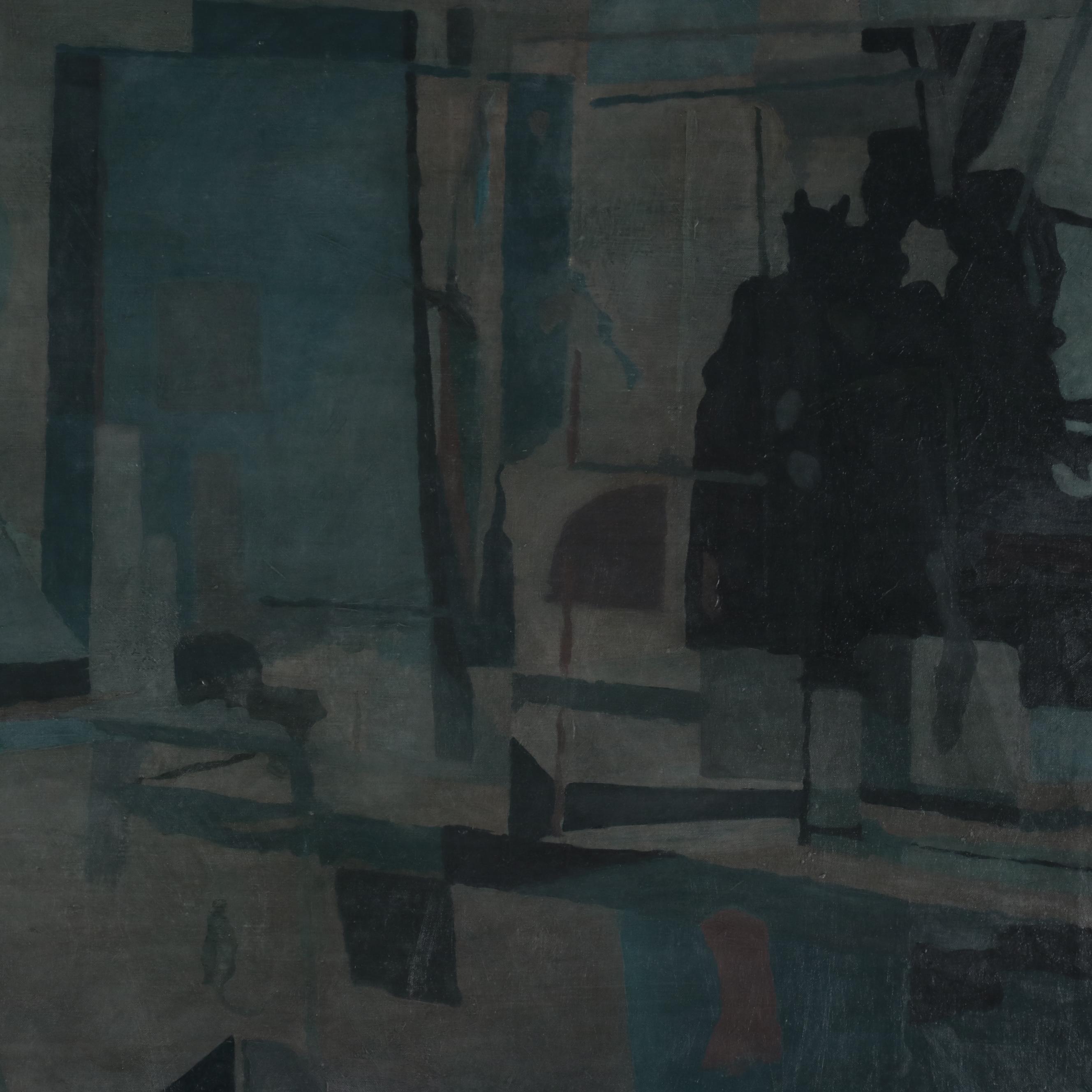 Peter Brown Abstract Oil Painting, 1971 EBTH