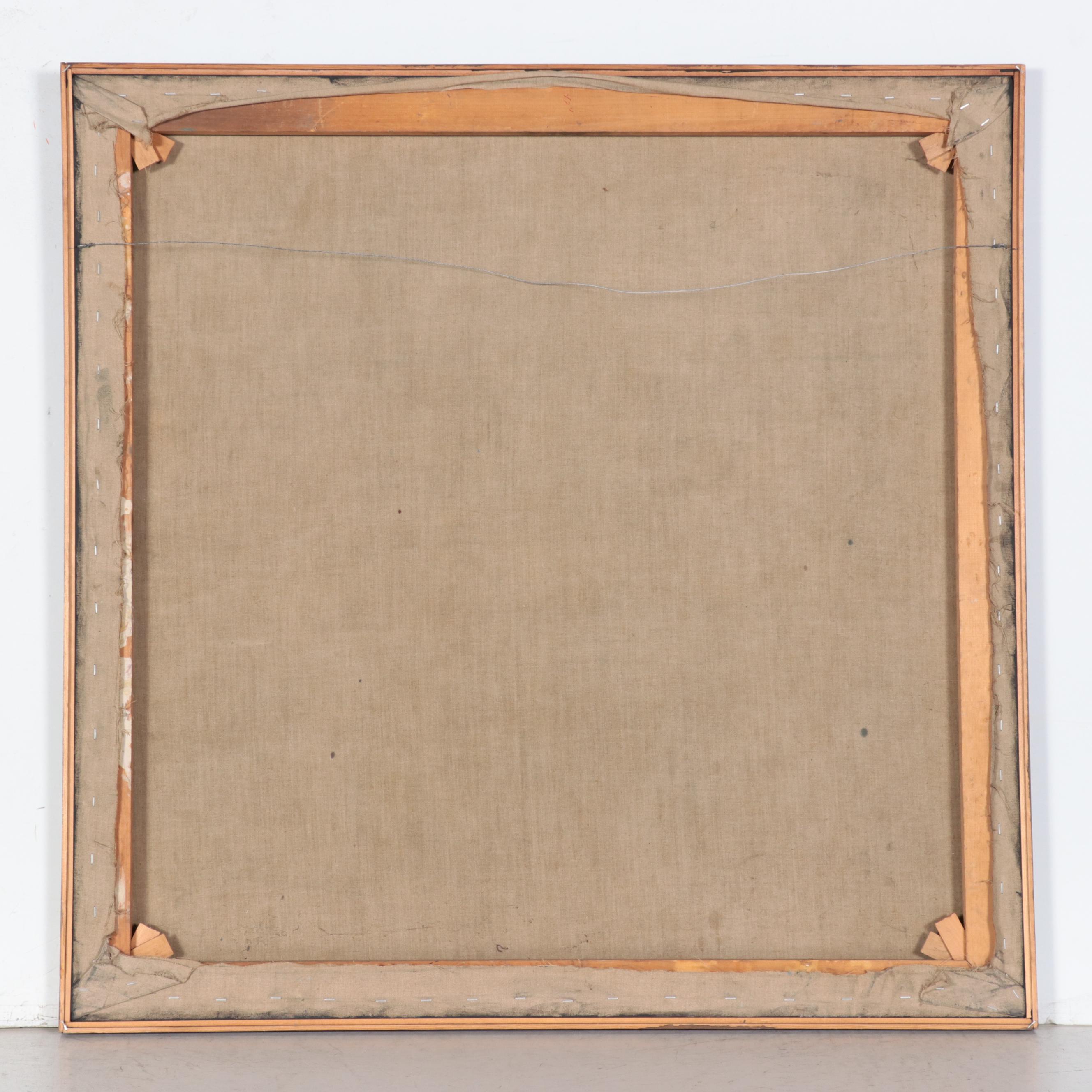 Peter Brown Abstract Oil Painting, 1971 EBTH