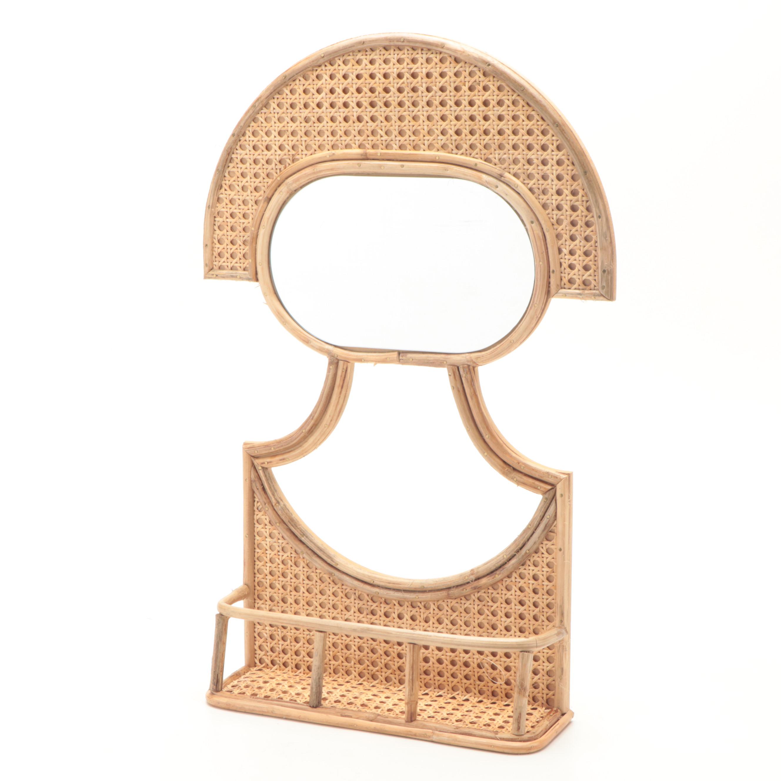 Opalhouse Designed by Jungalow Rattan Mirrored Wall Shelf EBTH