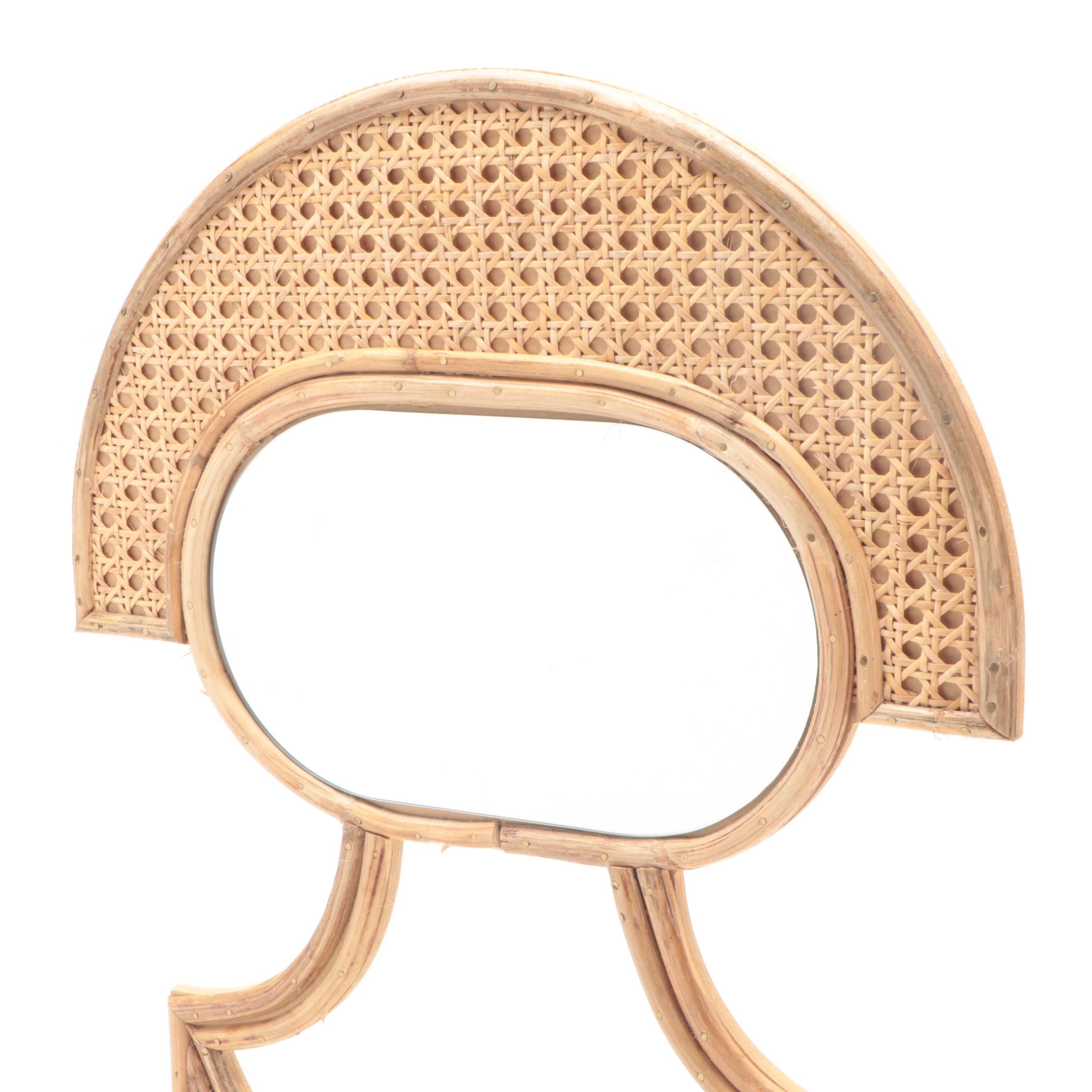 Opalhouse Designed by Jungalow Rattan Mirrored Wall Shelf EBTH