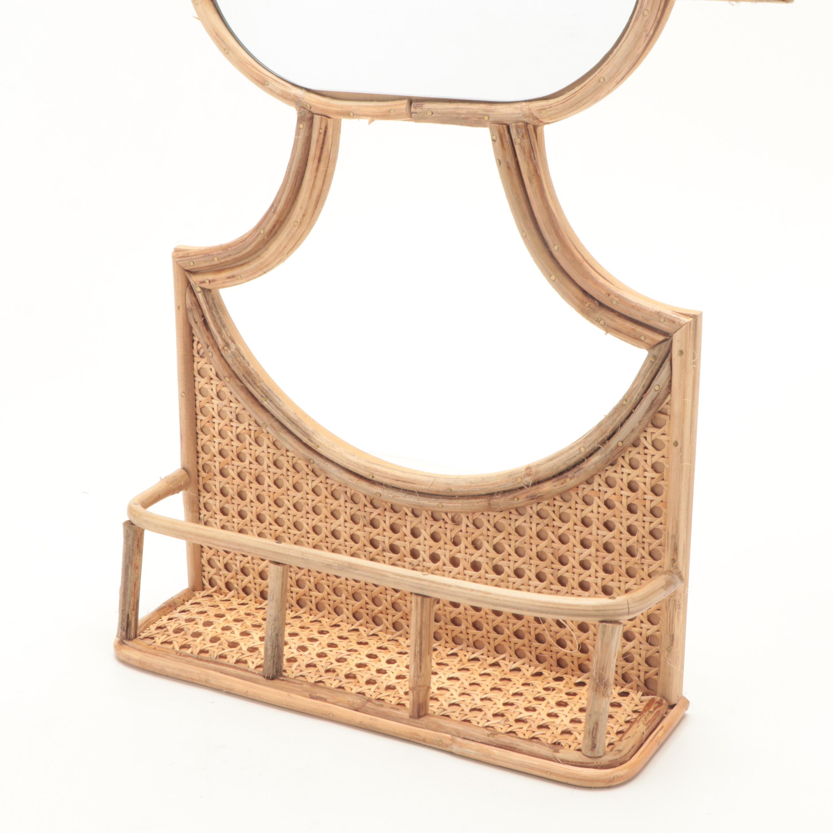 Opalhouse Designed by Jungalow Rattan Mirrored Wall Shelf EBTH