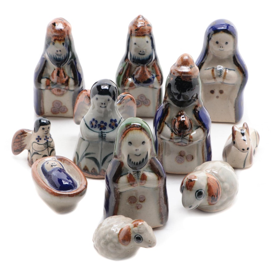 Ceramic Christmas Nativity Figurines