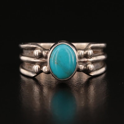 Sterling Faux Turquoise Ring