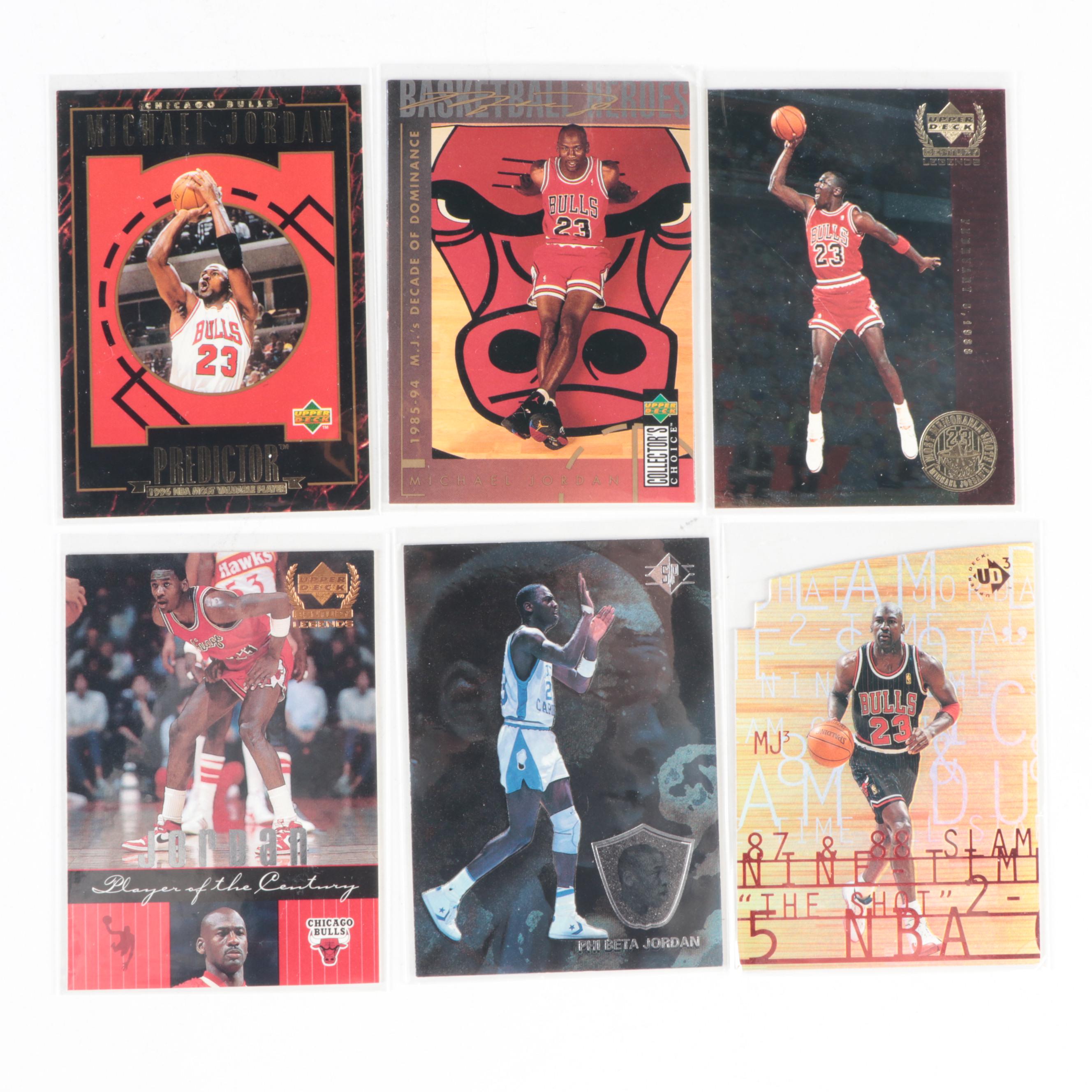 Topps, Other Michael Jordan Baseball, Basketball Cards With Inserts