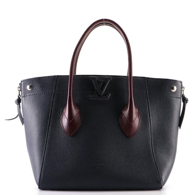 Louis Vuitton Freedom Handbag in Two-Tone Calfskin Leather