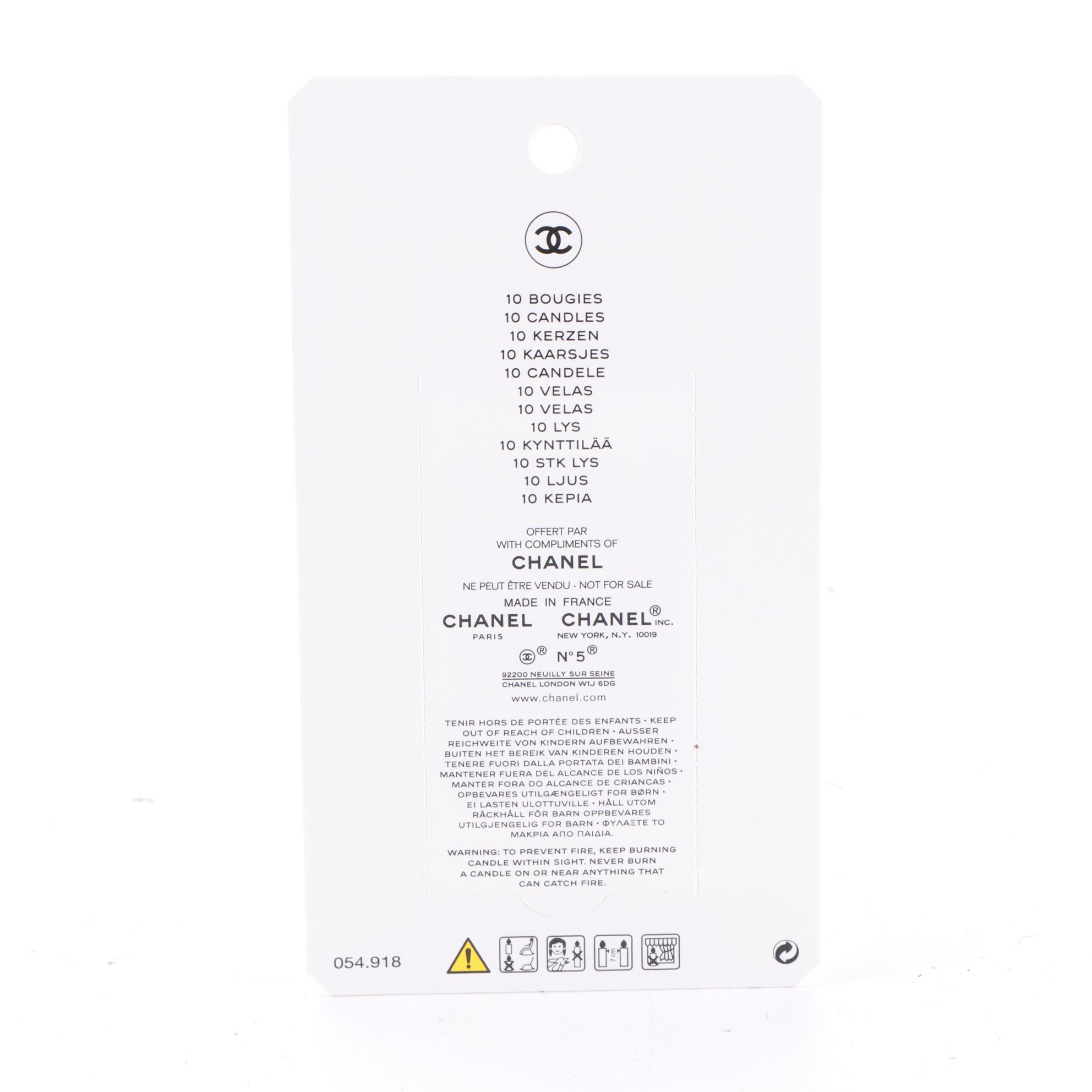 Chanel Parfums Promotional Birthday Candles EBTH