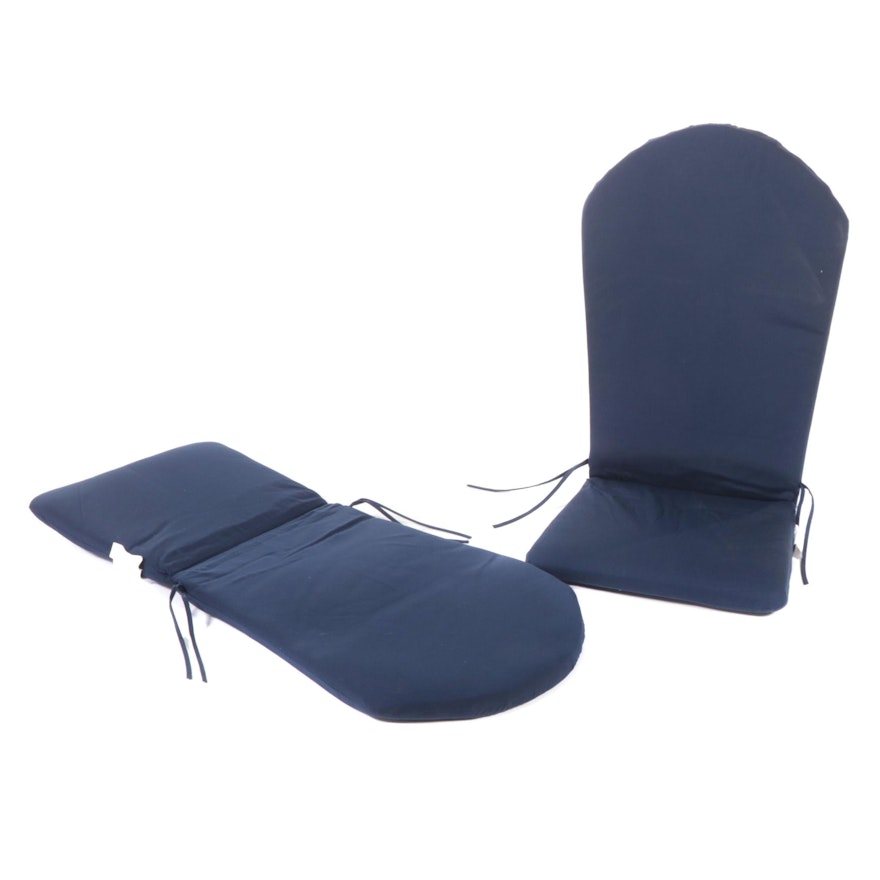 Room Essentials Navy Fabric Patio Chair Seat and Backrest Cushions