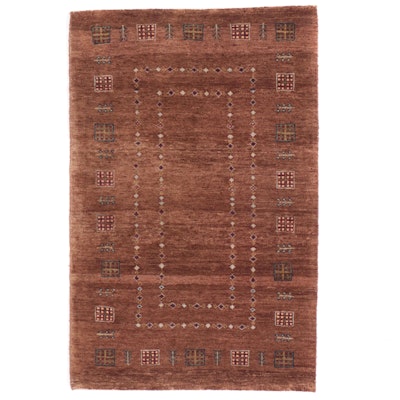 2'6 x 3'9 Hand-Knotted Indo-Persian Gabbeh Accent Rug