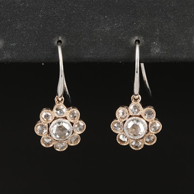 18K 0.70 CTW Diamond Earrings
