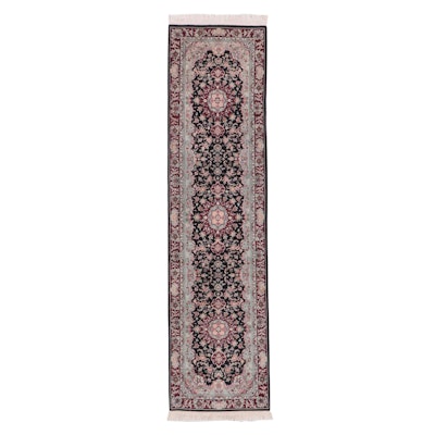2'7 x 10'5 Hand-Knotted Sino-Persian Kashan Carpet Runner