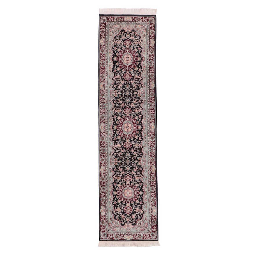 2'7 x 10'5 Hand-Knotted Sino-Persian Kashan Carpet Runner