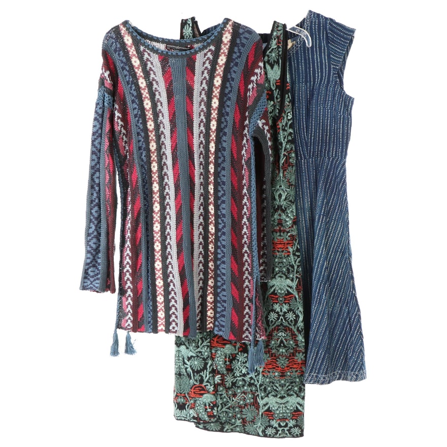 Peruvian Connection Knitwear and Mata Traders Printed Cotton Dress
