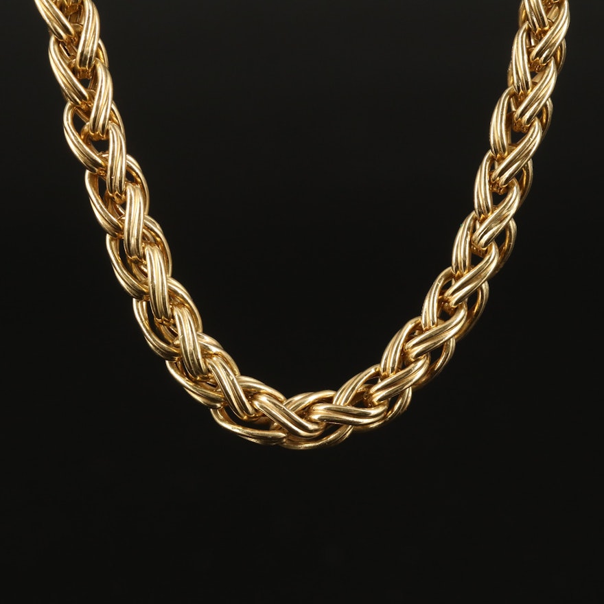 Chimento 18K Wheat Chain Necklace