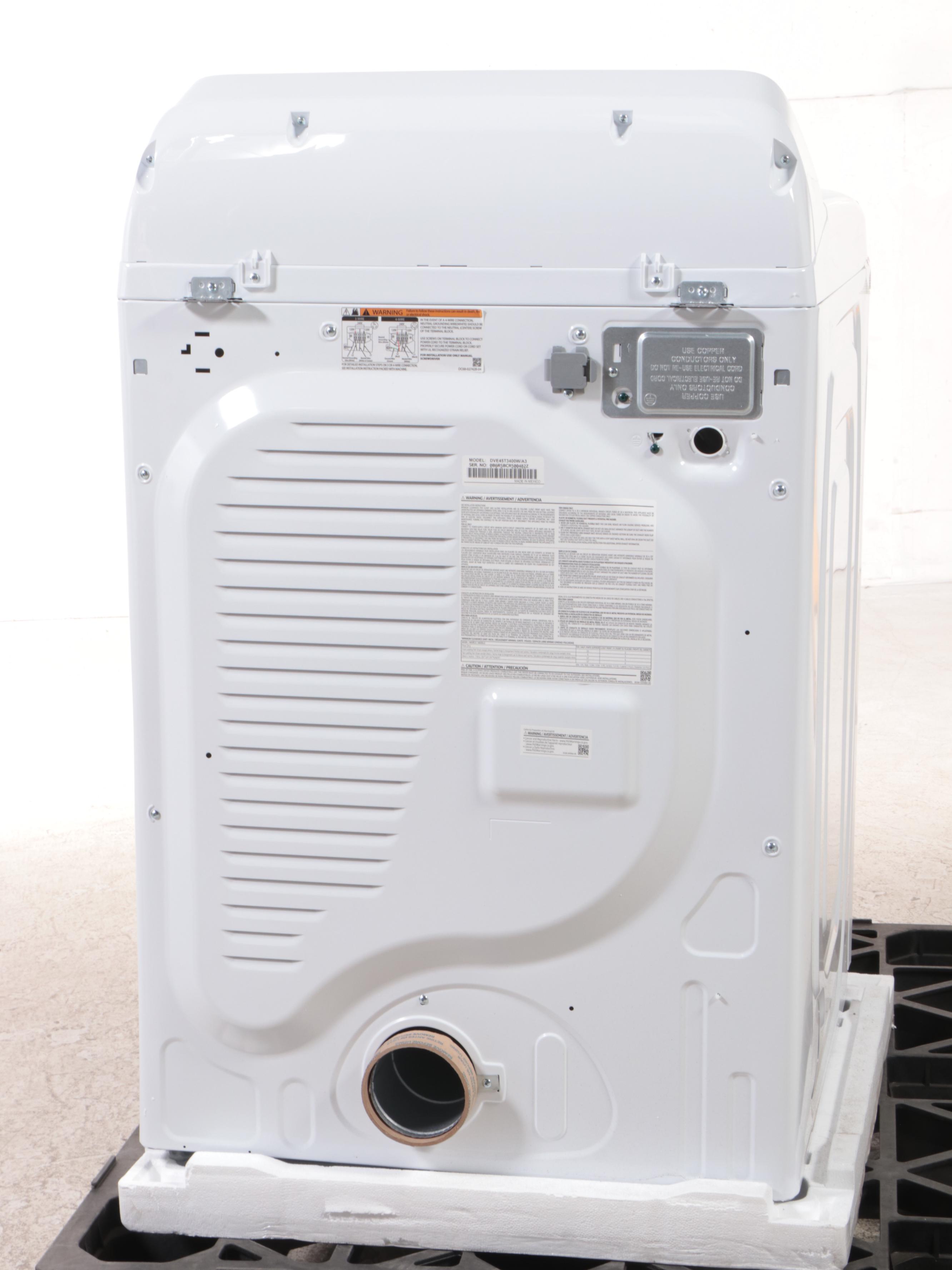 Samsung 7.4 Cu. Ft. Capacity White Electric Dryer with Sensor Dry EBTH