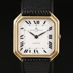 18K Baume & Mercier Roman Dial Wristwatch
