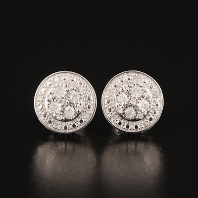 Diamond Stud Earrings in Sterling