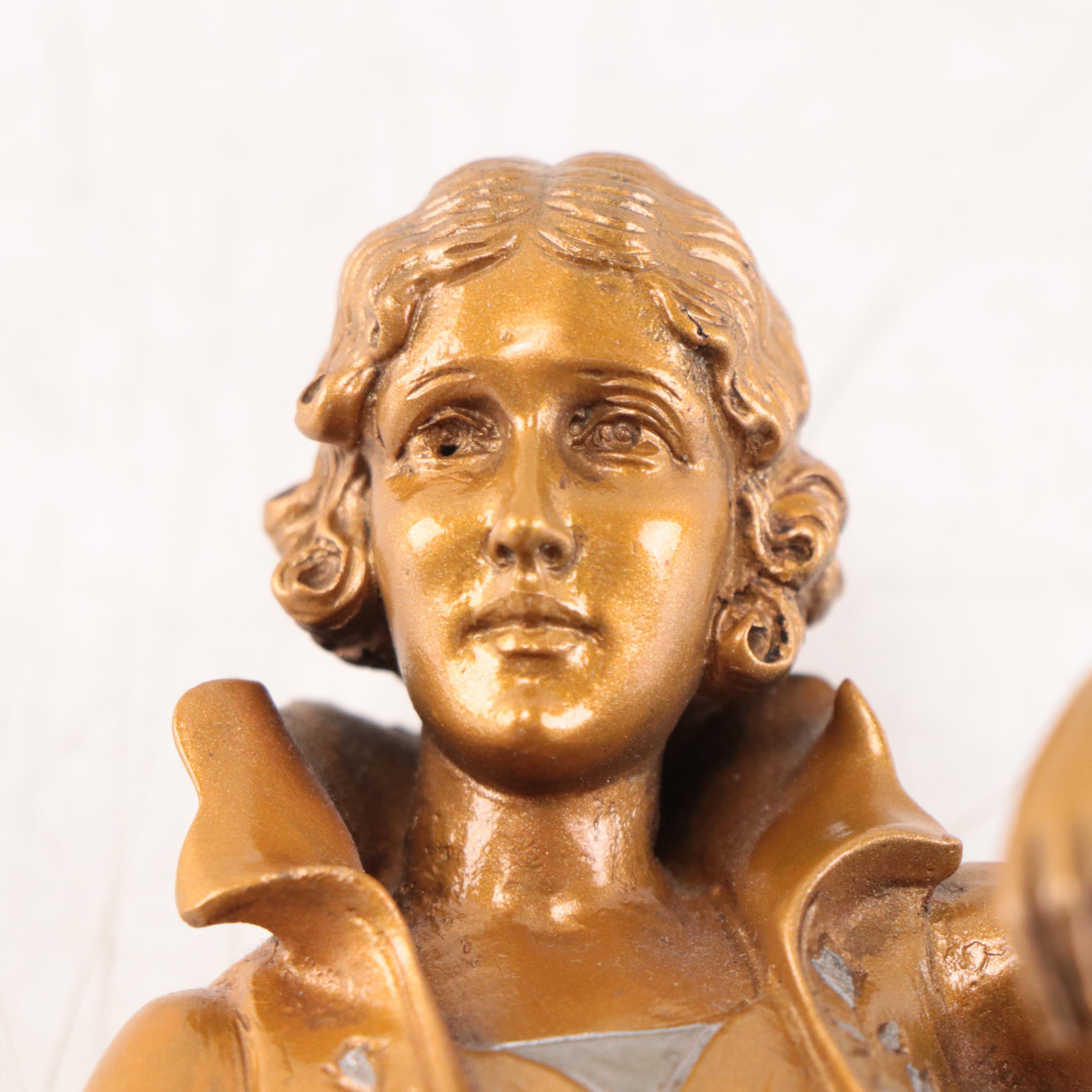 Figural Patinated Cast Bronze Sculpture After Ferdinand Preiss EBTH