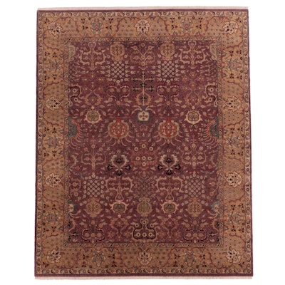 8' x 10'2 Hand-Knotted Indian Agra Area Rug