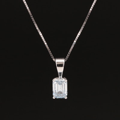 14K 0.56 CT Lab Grown Diamond Pendant Necklace
