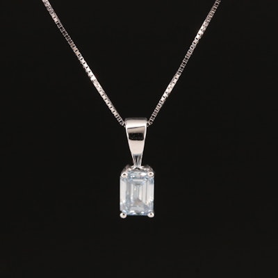14K 0.53 CT Lab Grown Diamond Pendant Necklace