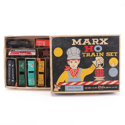 Louis Marx HO Scale Train Set, Mid-20th Century