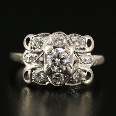 Vintage 14K 0.55 CTW Diamond Ring
