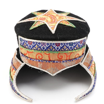 Tibetan Embroidered Cap