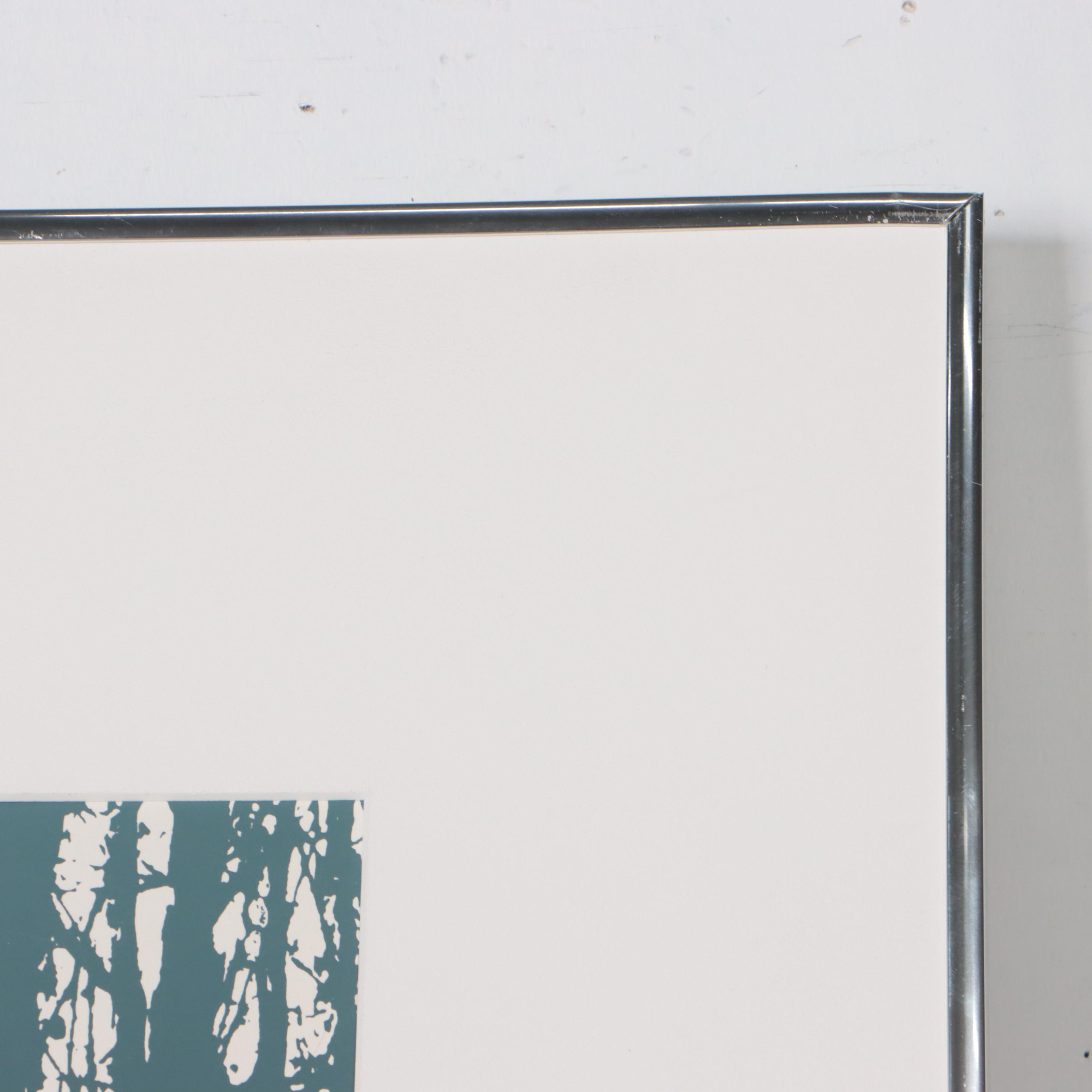 Todd Rowland Serigraph of Trees EBTH