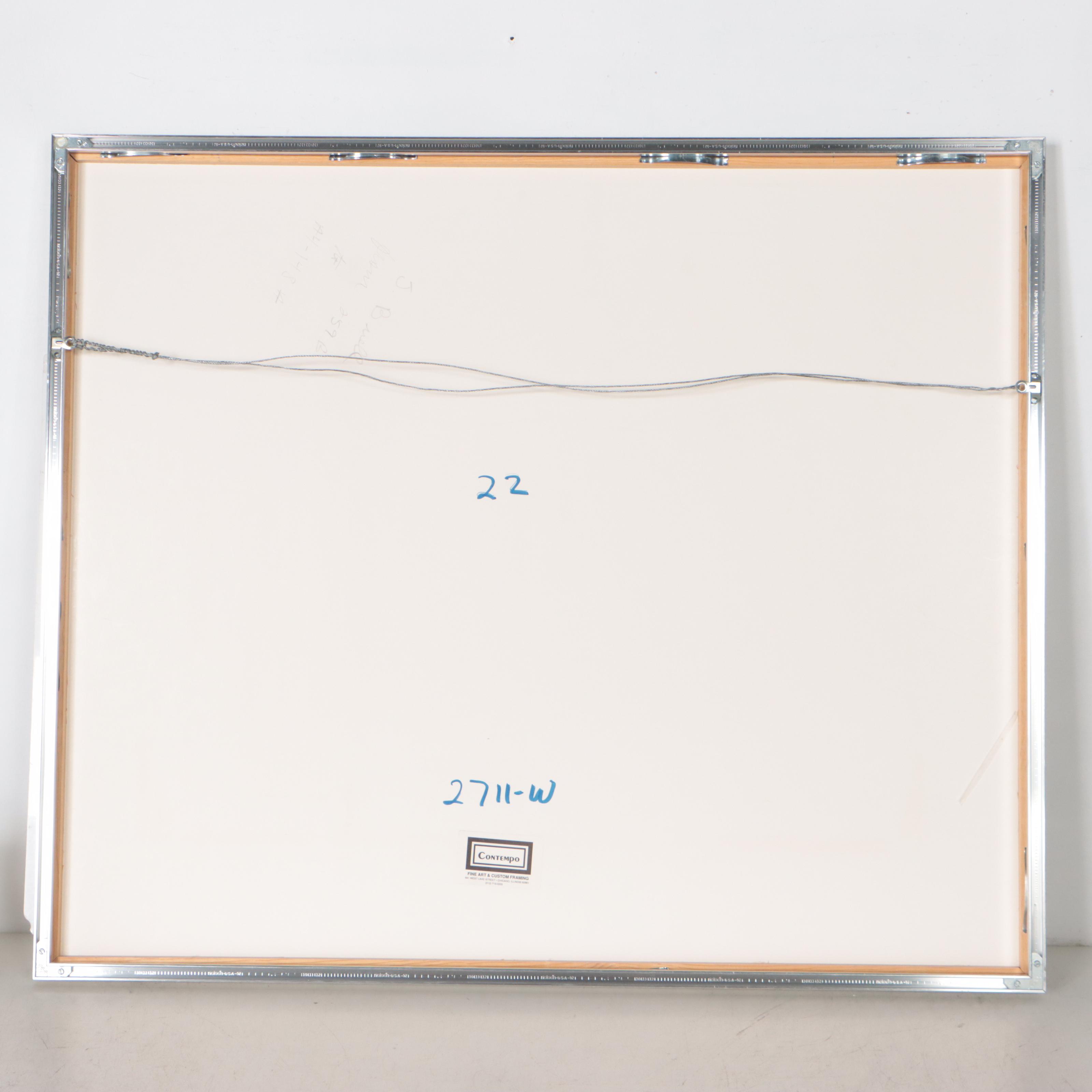 Todd Rowland Serigraph of Trees EBTH